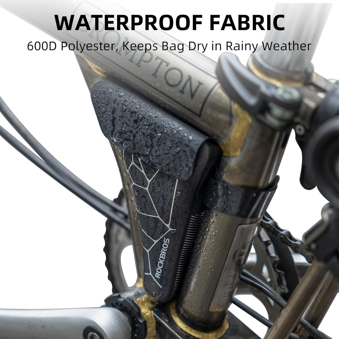 ROCKBROS Triangle Fahrrad Werkzeugtasche für Brompton Fahrrad Dreiecktasche wasserdichte Rahmentasch