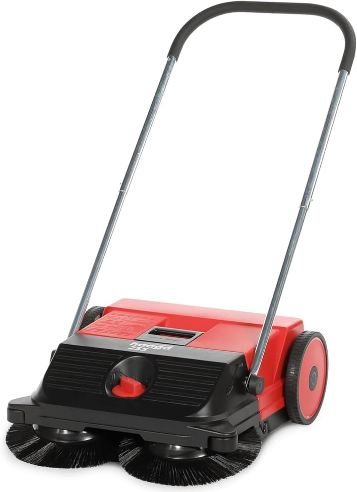 Haaga Handkehrmaschine 255 - mit Turbo-Kehrsystem, Kehrleistung 1.600 m²/h, Behältervolumen 20 Liter