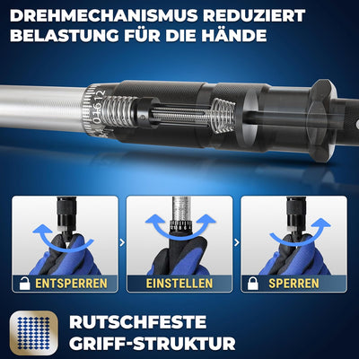 S&R Drehmomentschlüssel Fahrrad & Motorrad SET 1/4", 272 mm, Messbereich 5 bis 25 Nm inkl. 7 Bits: H