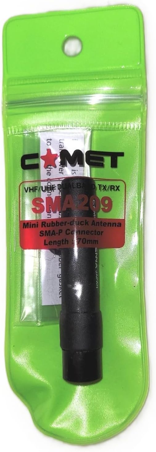 Comet SMA-209 Mini-Flex HT-Antenne mit SMA-Steckverbinder, 2 m / 70 cm