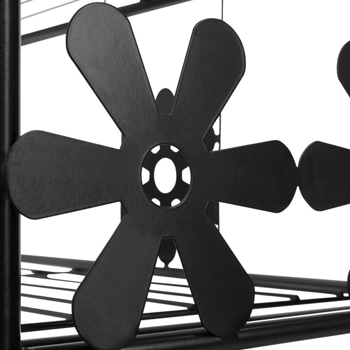 Deuba Blumenregal Metall Schwarz 3 Etagen Balkon Outdoor Indoor Blumenständer Pflanzenständer Blumen