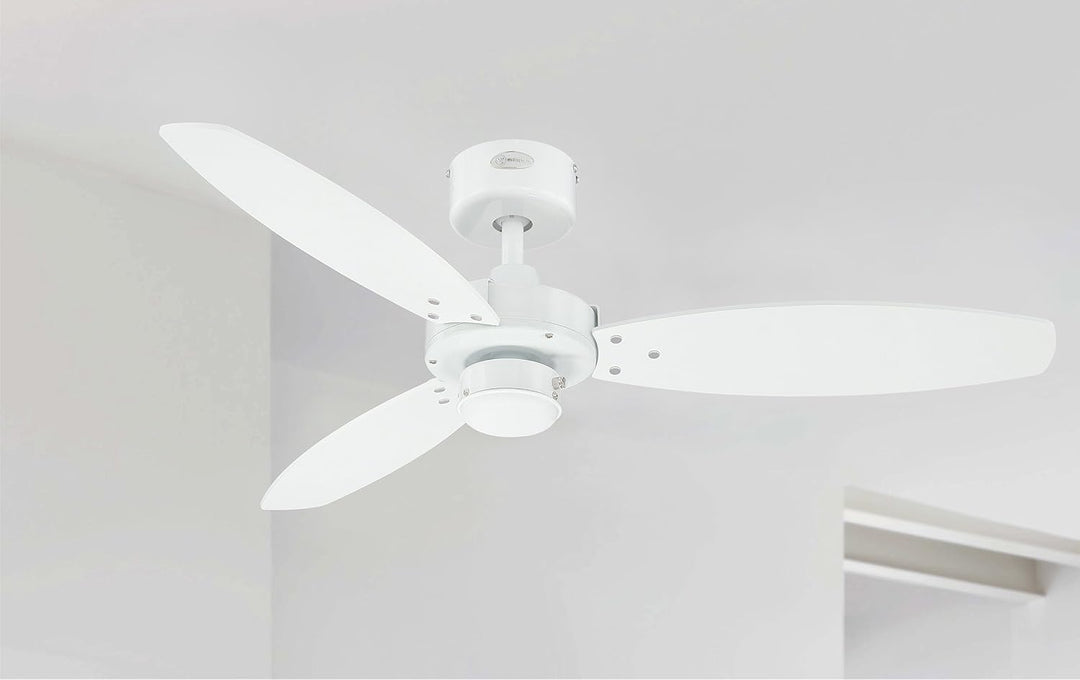 78261 Jet II, moderner 105 cm Deckenventilator von Westinghouse Lighting, Ausführung in Weiss