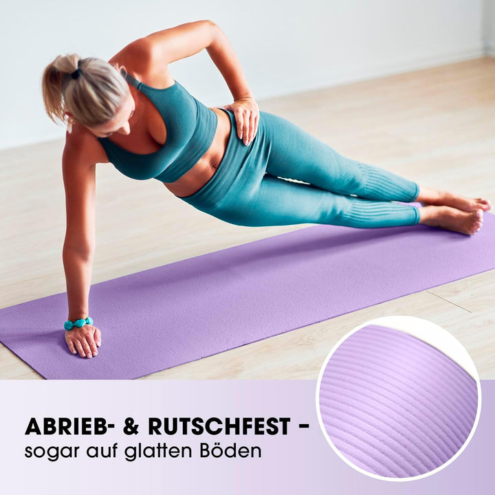 #DoYourFitness Fitnessmatte rutschfest | 183x61cm oder XXL 190x100cm | 0,8-2cm hoch | Gelenkschonend