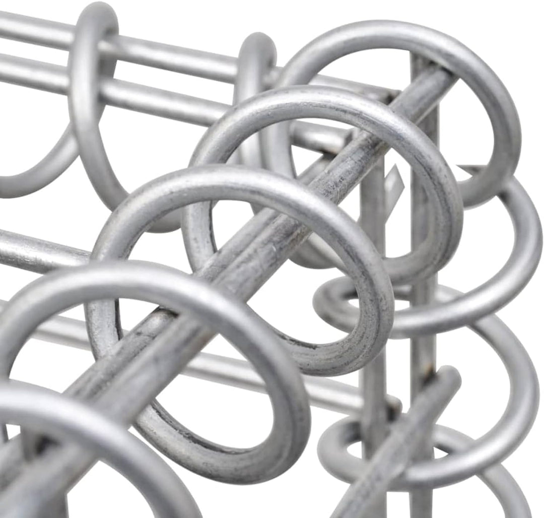 Festnight Gabionensäule 2 STK.Steinkorb Gabione Gabionenkörbe Gabionen Hochbeet Steine Für Gabionen