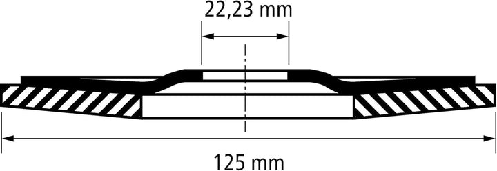 PFERD Fächerscheibe POLIFAN 5 Stück | Ø 125 mm, Z 40, konisch, PSF STEELOX | 69398192 – für Stahl un