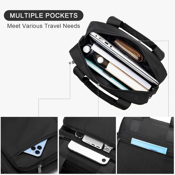 SUCIKORIO® Umhängetasche Herren Leder, Multi-Pocket Schultertasche Klein Wasserdicht Sling Crossbody