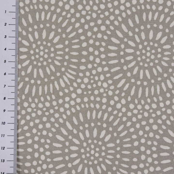 SCHÖNER LEBEN. Zugluftstopper Whirl Pebble Mandalas Kreise grau weiss, Auswahl:130cm Länge ca. 130x1