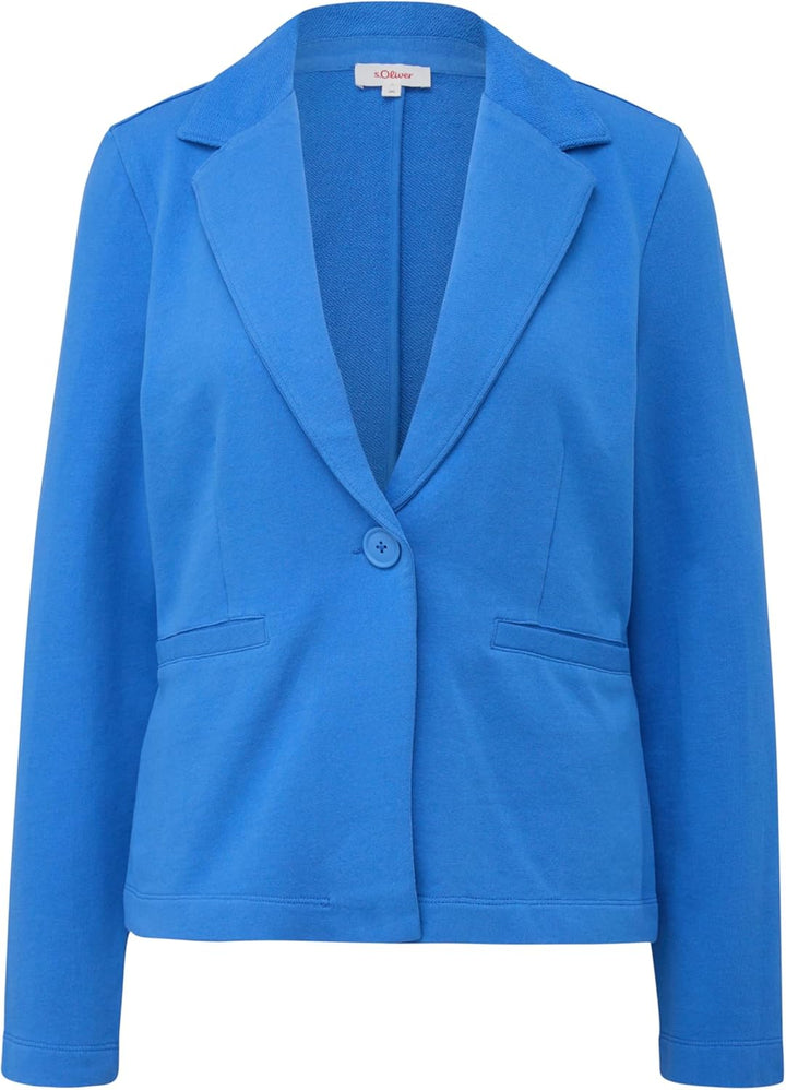 s.Oliver Damen Sweatshirt Jacke mit Reverskragen und Knopfverschluss, Lange Ärmel, Regular Fit 34 55