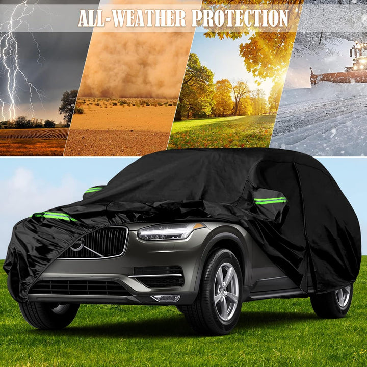 JUDANNA Autoabdeckung Wasserdicht Ersatz für 2002-2023 Volvo XC90, Vollgarage Autoplane Outdoor Auto