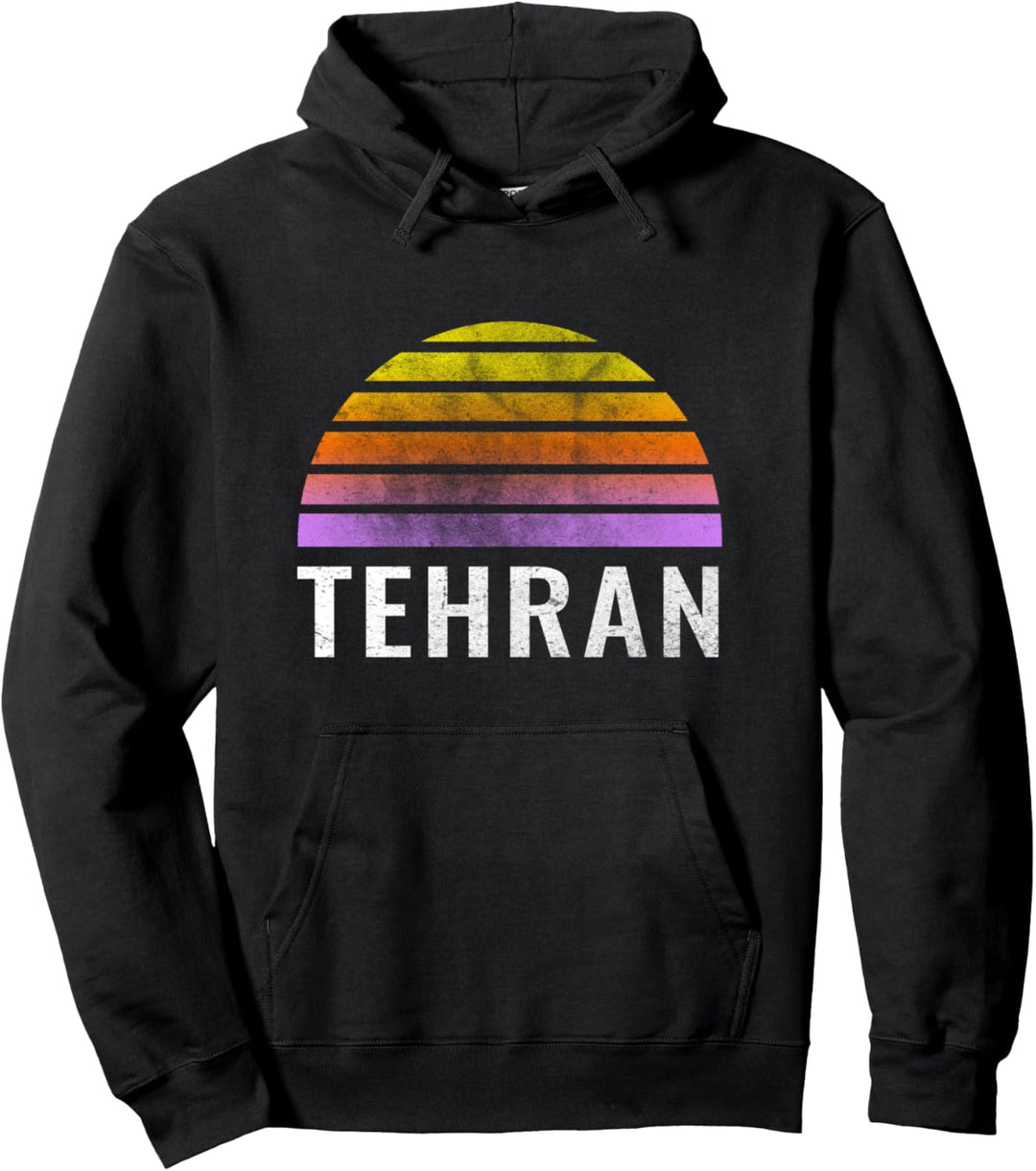 Throwback Sunset Vintage Teheran Design Pullover Hoodie