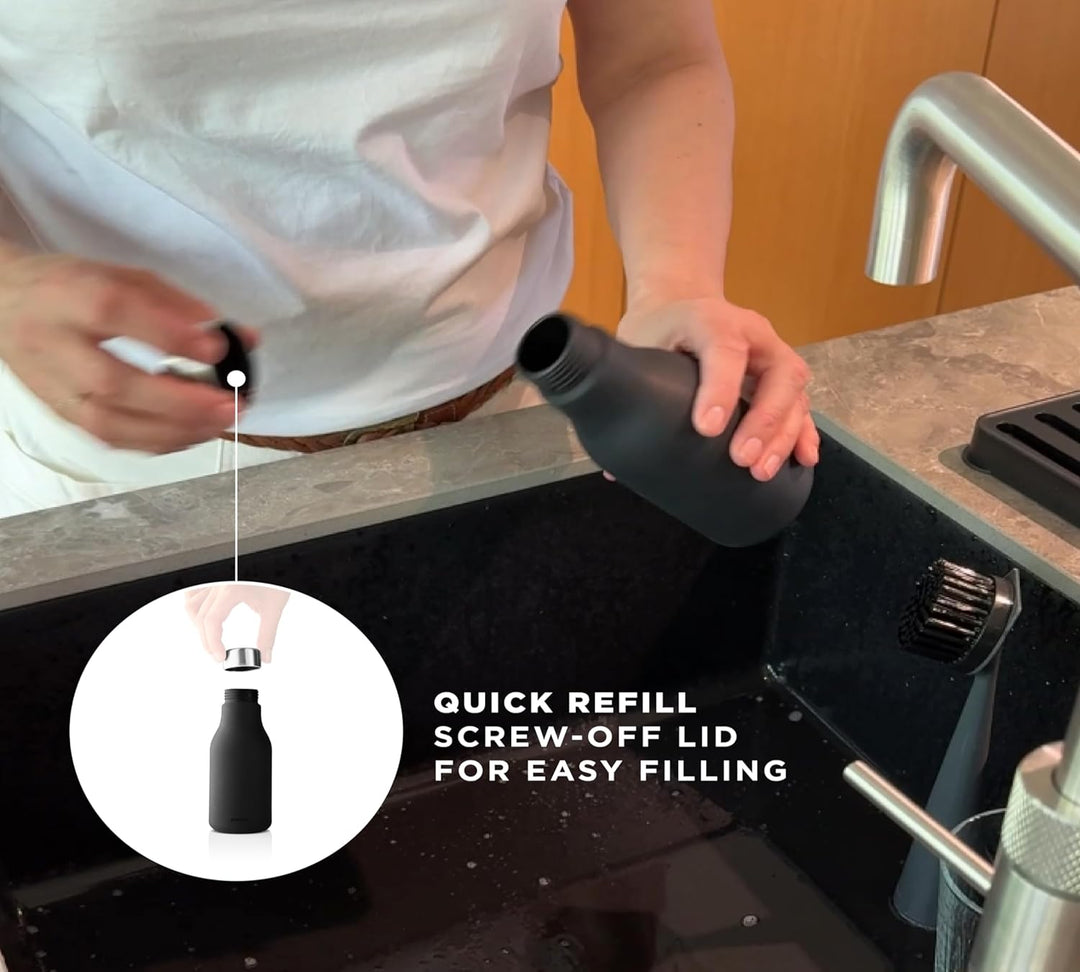 EVA SOLO | Squeeze Seifenspender | Dekorativer Seifenspender aus weichem Silikon für Spülmittel | Bl