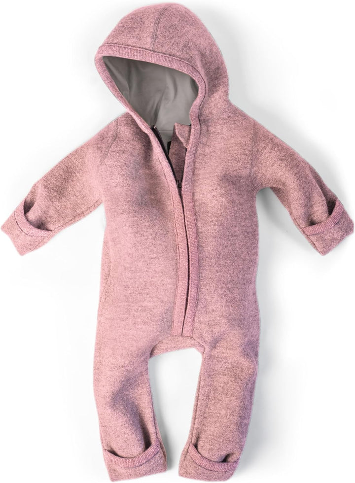 Ehrenkind® Walkoverall | Baby Wollwalk-Overall aus Merino Schurwolle mit Reissverschluss | Walk Woll