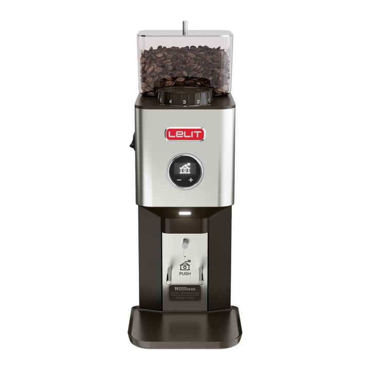 LELIT William PL72 Kaffeebohnenmühle mit flachem Mahlgrad - Mit LCC zur Regulierung der Mahldauer -