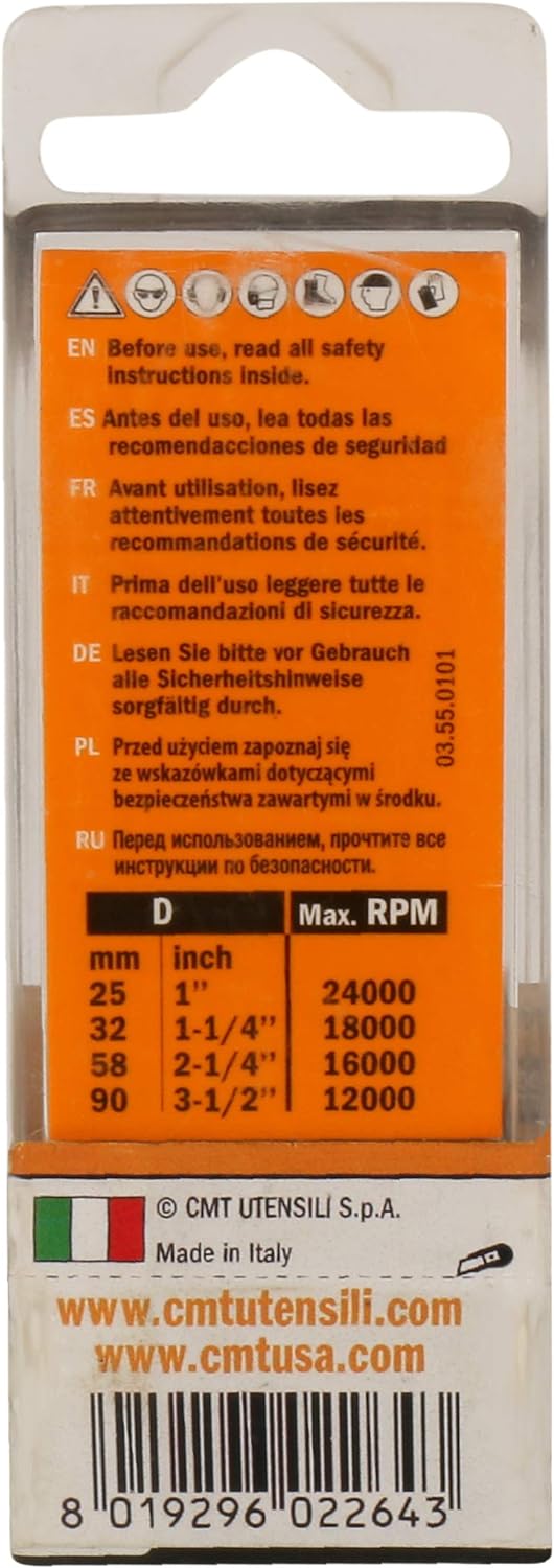 CMT Orange Tools 174.102.11 – Erdbeere für pantografo Z2 + 1 S 8 x 40 d 10 x 30 x 70 DX