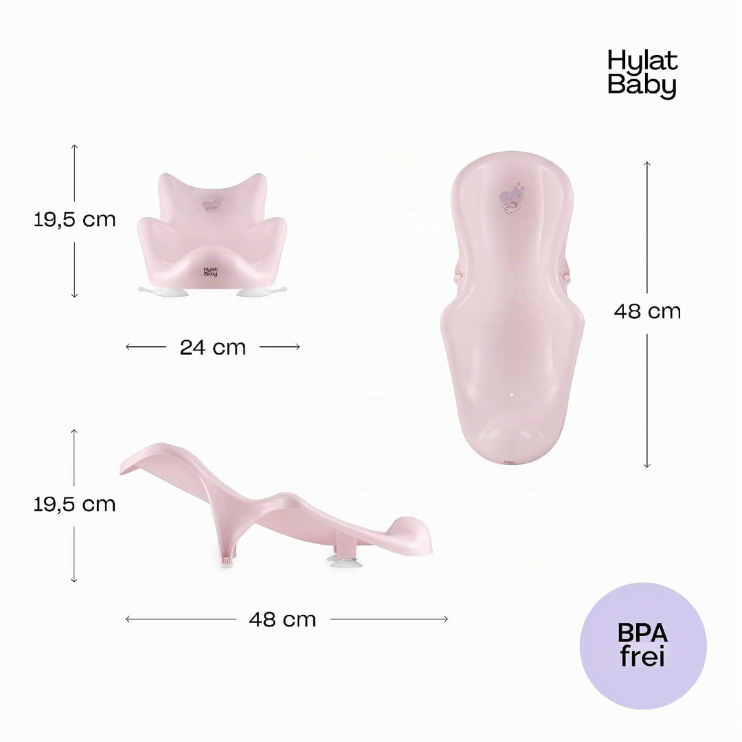 Hylat Baby Badewanneneinsatz Baby - wertvolle Badehilfe für Säuglinge und Babys von Geburt bis ca. 6