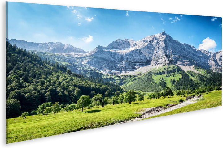 islandburner Bild auf Leinwand Karwendelgebirge In Österreich Europäische Alpen Bilder Wandbilder Po