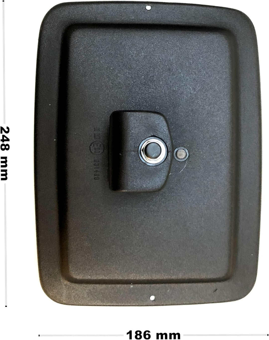 2x Aussenspiegel 248x186 mm R1200 ø16-20mm E20 konvex für LKW Traktor Baumaschinen Wohnmobilen mit S