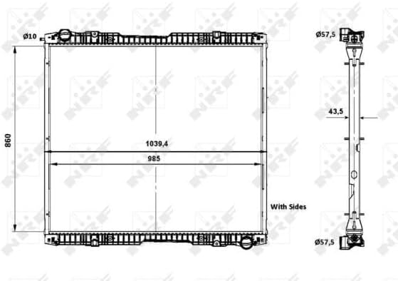 NRF 519739 Kühler, Motorkühlung