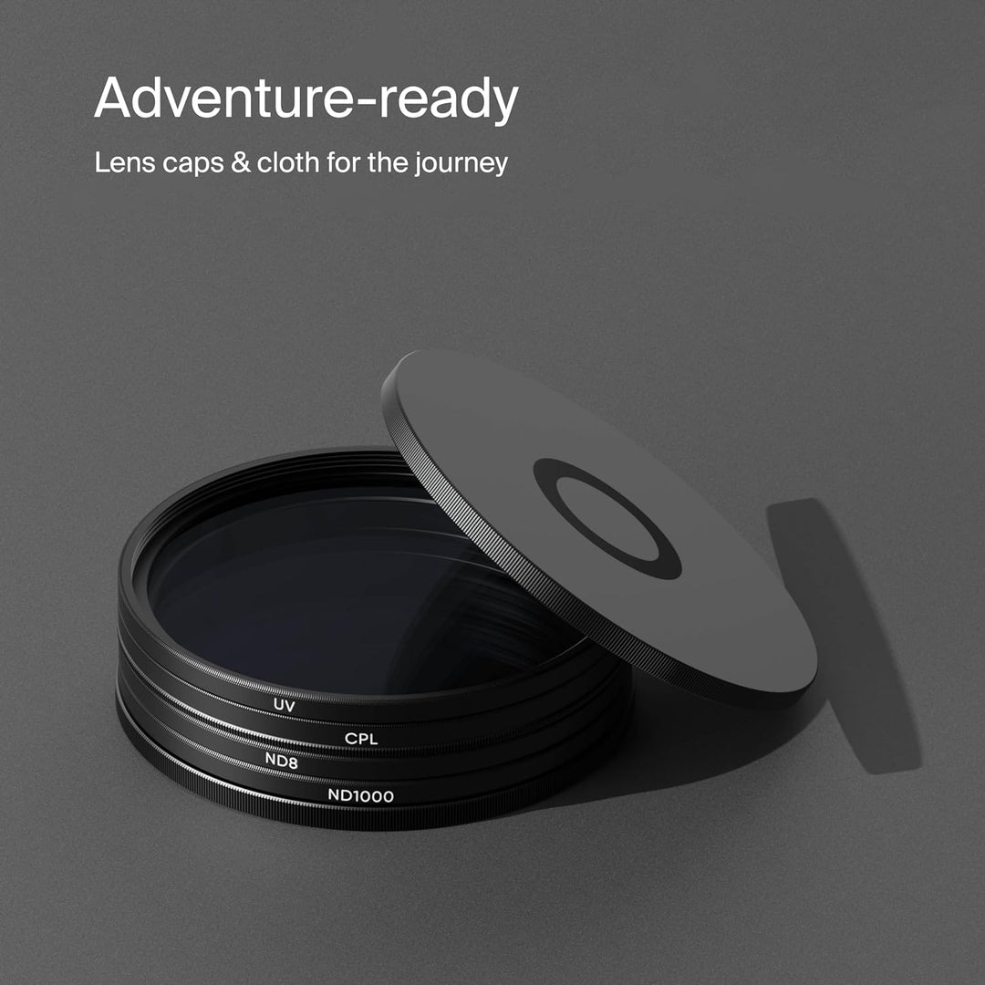 Urth 72 mm UV, Polfilter (CPL), ND8, ND1000 Filter Kit (Plus+) 72 mm Zum Einschrauben, 72 mm Zum Ein