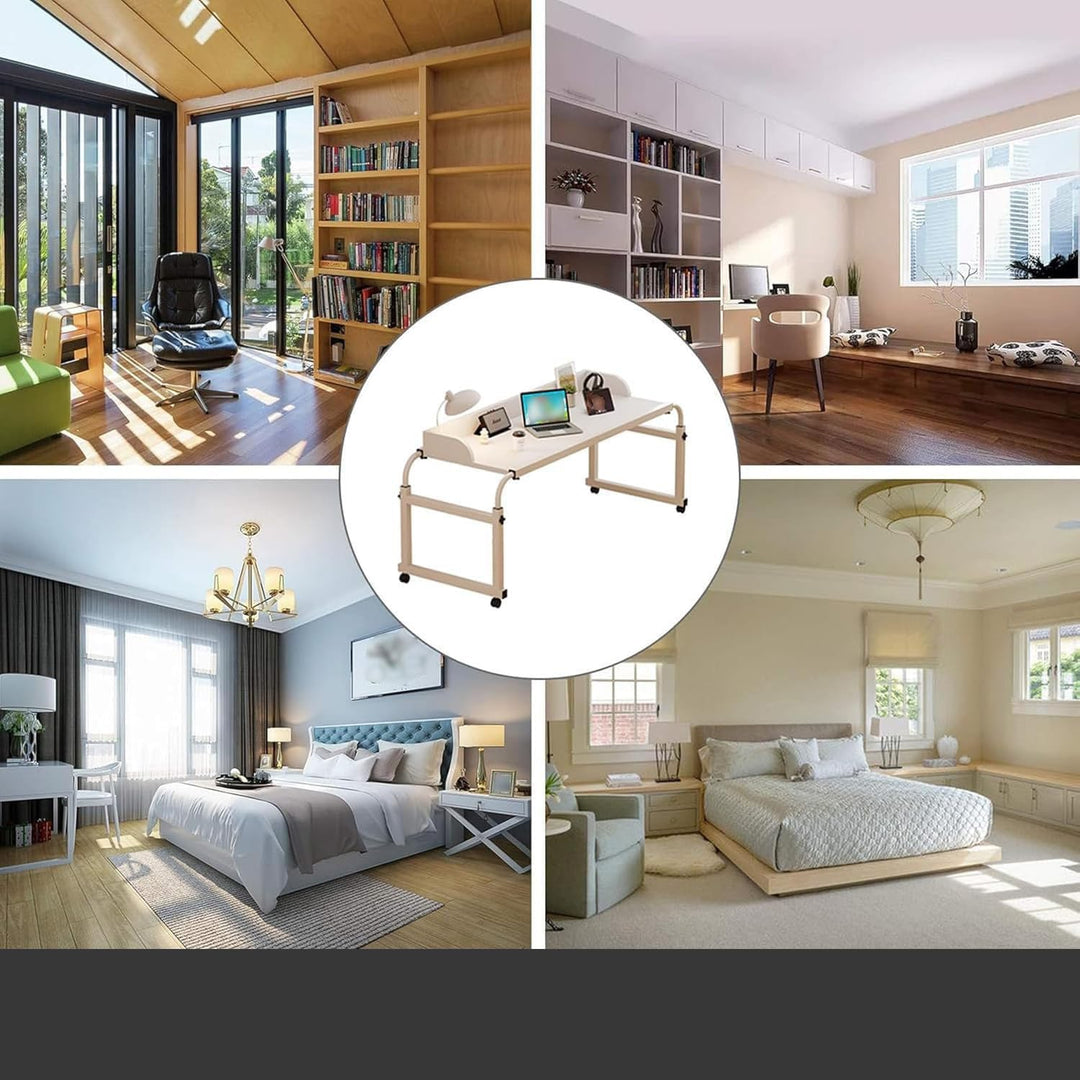 Pflegetisch Laptoptisch, Rollender Computertisch über Dem Bett Pflegetisch Für Das Heimbür Funktioni