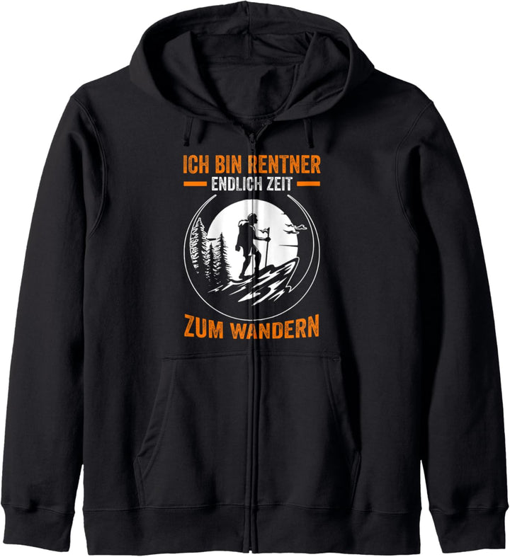 Wanderer Rentner Pension Bergsteiger Wandern Kapuzenjacke