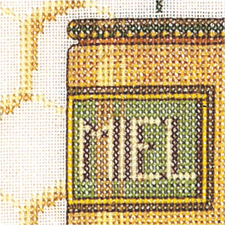 Thea Gouverneur - Kreuzstich-Set - Honig-Sampler - Leinen - 32 Count - Für Erwachsene - 3016 27x35cm