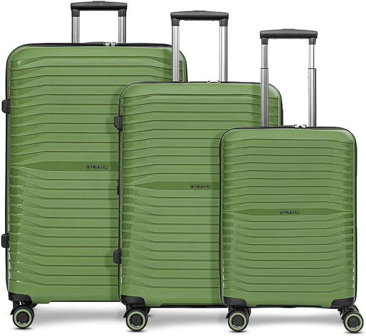 Stratic Koffer-Set 3-teilig für Damen und Herren | Reise-Trolleys 50 x 29 x 76 cm aus hochwertigem,