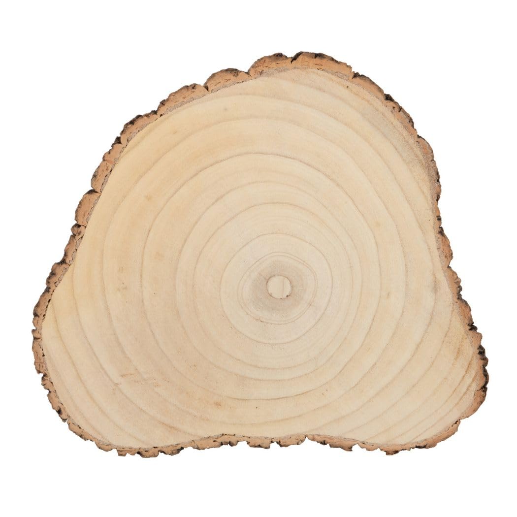 J-Line unregelmässige Baumrinde Paulownia - Rinde - Holz - Natur - gross, 40 x 34,5 x 3 cm