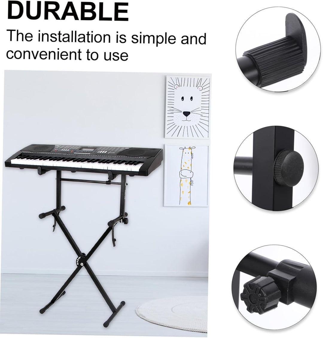 HEALLILY Keyboard Stand Klaviertastaturständer Universal Iron Art Elektrische Orgel Klavierständer T