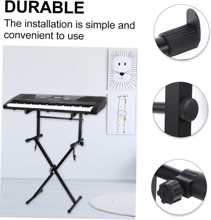 HEALLILY Keyboard Stand Klaviertastaturständer Universal Iron Art Elektrische Orgel Klavierständer T