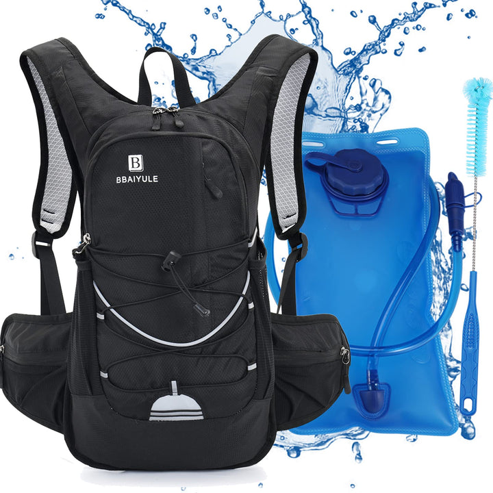 BBAIYULE® Trinkrucksack, isolierter Trinkrucksack mit 2 l BPA-freier Wasserblase, für Laufen, Wander