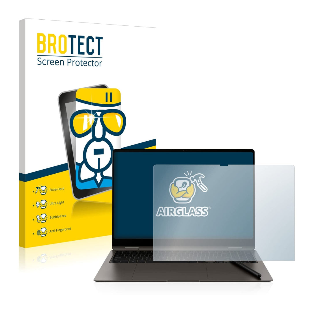 BROTECT Panzerglasfolie für Samsung Galaxy Book3 Pro 360 16" Schutzglas Schutzfolie [Extrem Kratzfes