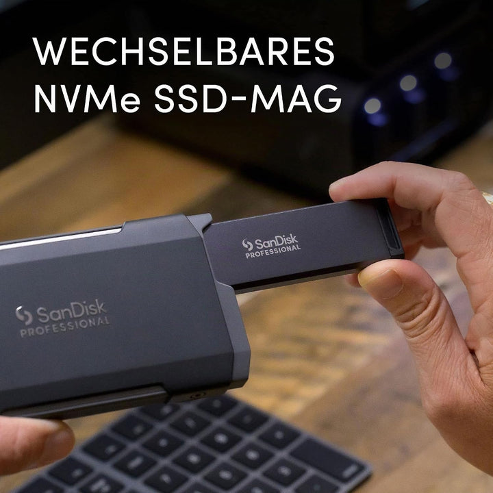 SanDisk PROFESSIONAL PRO-BLADE SSD-Mag 2 TB (mobiles und modulares NVMe SSD-Mag, für Mac und Windows