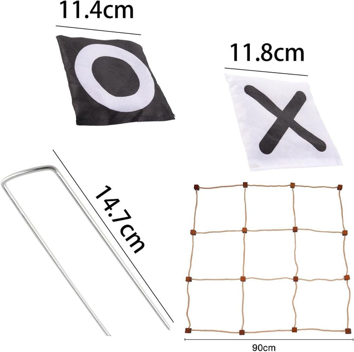 Ein Set Mit Einem Sporttages-Set Für Den Aussenbereich, Riesigen Tic-Tac-Toe-Sitzsack-Wurfspielen Fü