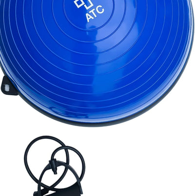 ATC Handels GmbH Balance Board Ball inkl. Widerstandsbändern und Pumpe - Balancetrainer für Fitness,