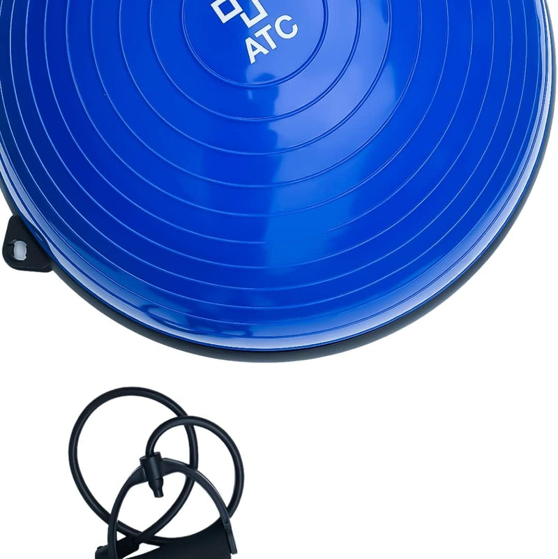 ATC Handels GmbH Balance Board Ball inkl. Widerstandsbändern und Pumpe - Balancetrainer für Fitness,