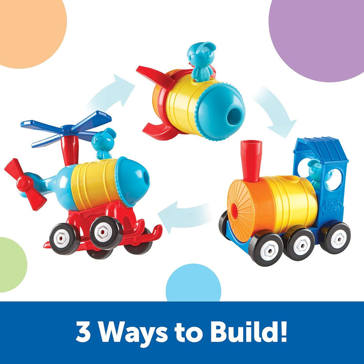 Learning Resources 1-2-3 Mach was draus! – Rakete, Zug, Hubschrauber, Rakete