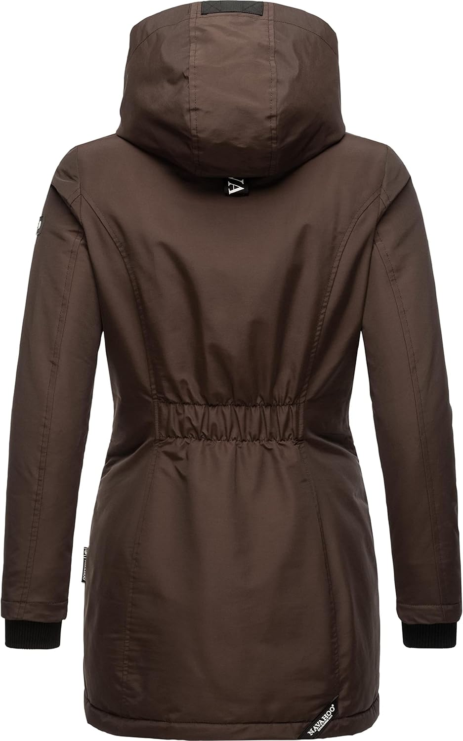 Navahoo Damen Warmer Winter Kurzmantel Blizzardstorm XS-3XL S Dark Choco, S Dark Choco
