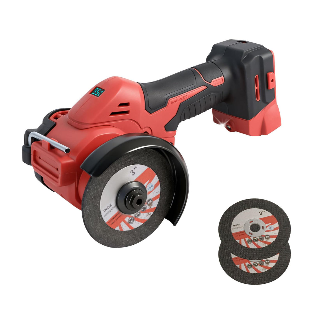 Akku-Winkelschleifer für Milwaukee 18 V, bürstenloser Mini-Winkelschleifer, 20.000 U/min 75 mm klein
