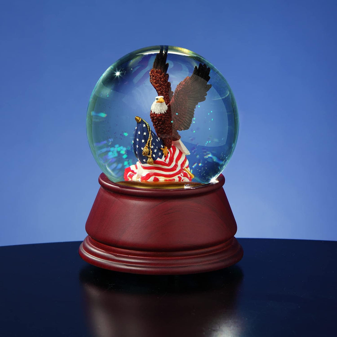The San Francisco Music Box Company American Eagle Musik-Wasserkugel