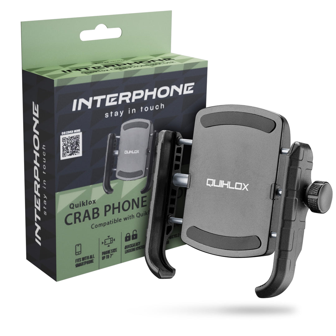 INTERPHONE - Universelle Smartphone-Halterung (3,5" bis 7,5") für QUIKLOX Modularsystem - Motorrad-H