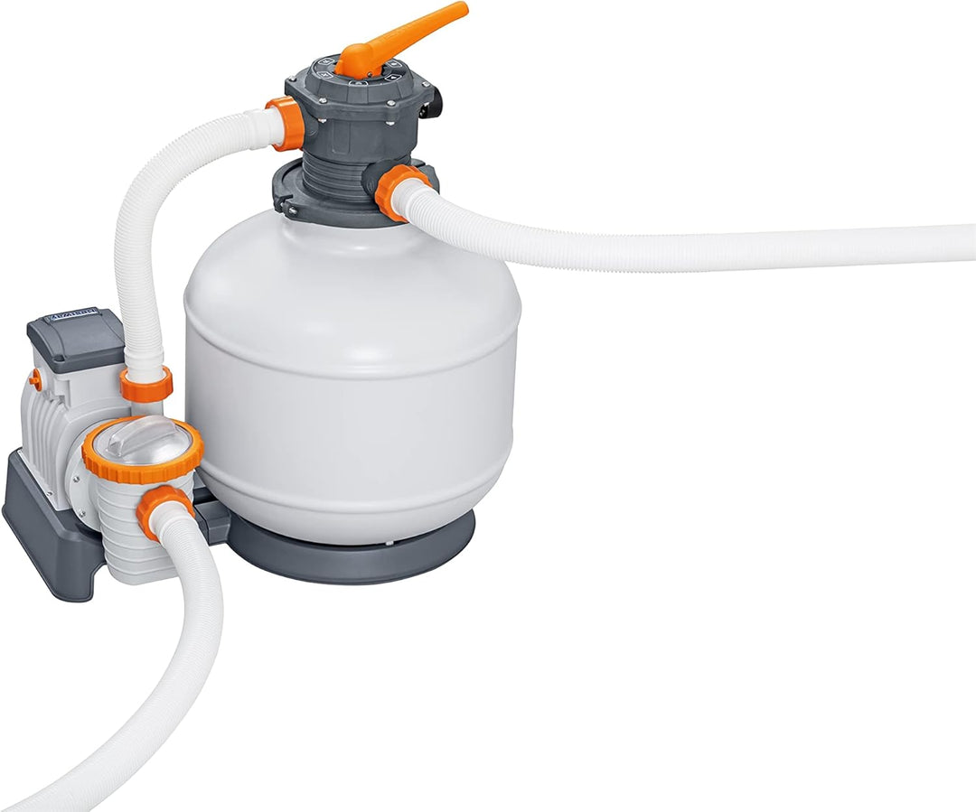 Bestway Water_Pump Flowclear Sandfilterpumpe für oberirdische Pools, Durchflussmenge 8327 l/h 8 327