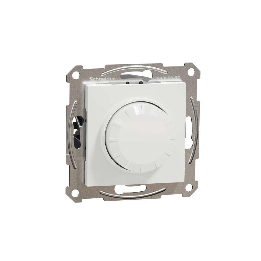Schneider Electric Asfora EPH6870121D Dimmerschalter, Drehdimmer für LED Lampen Halogenlampen, 230V,