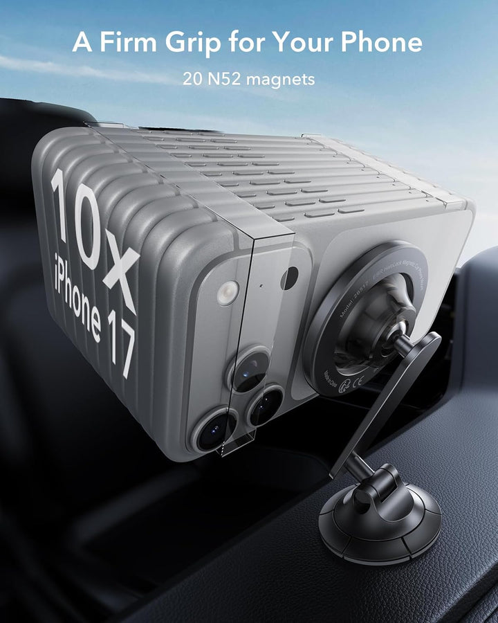 ESR Handyhalterung Auto für MagSafe Autohalterung, 360° Rotation, verbesserte Armaturenbrett Magnet