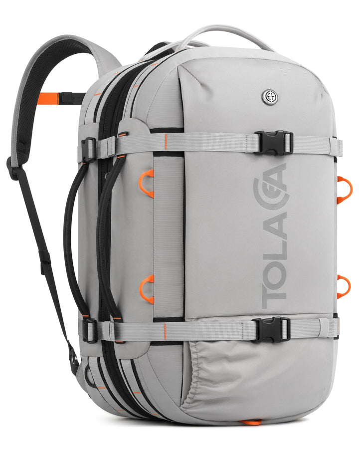 Tolaccea Reiserucksack, Handgepäck Rucksack Flugzeug, TSA-Freundlicher Laptop Rucksack 15,6 Zoll, Er