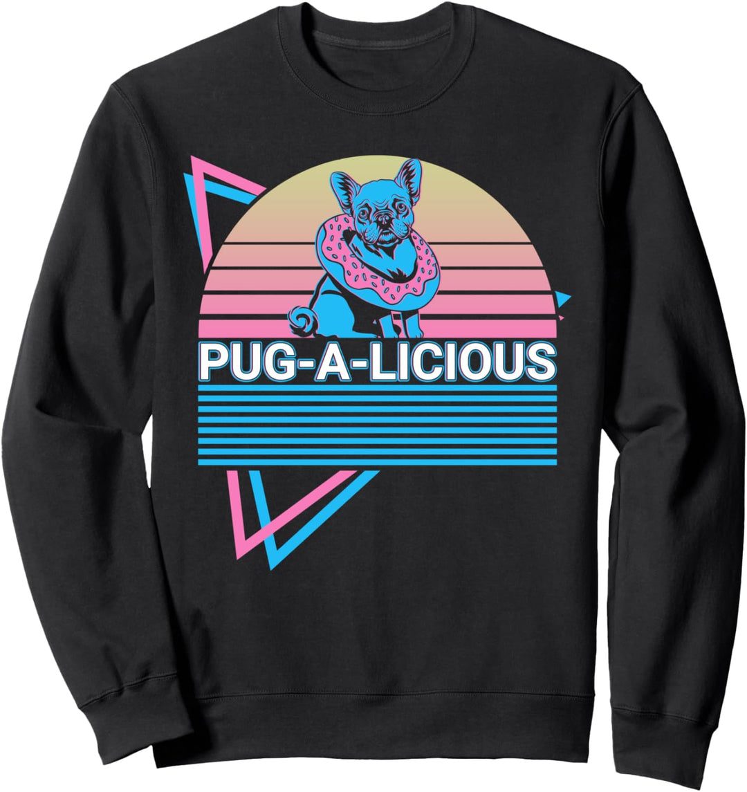 Pug-A-Licious Pug-A-Licious Retro Sweatshirt