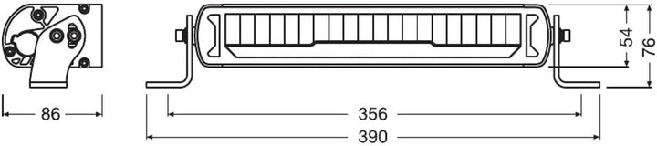 OSRAM LEDriving LIGHTBAR MX250-CB, LED Zusatzscheinwerfer für Nah- und Fernlicht, Combo, 2700 Lumen,