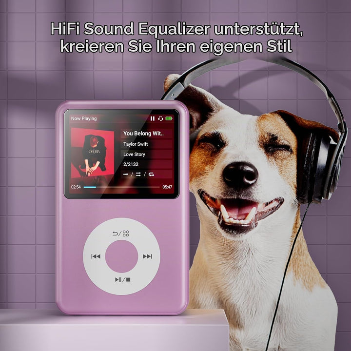 Innioasis Y1 Zeitlose Klasse 128 GB Digitaler Kinder-Musikplayer（lila）, lila