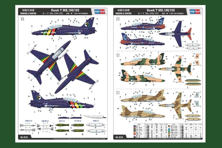 Hobby Boss 1/48 Hawk T MK 100/102