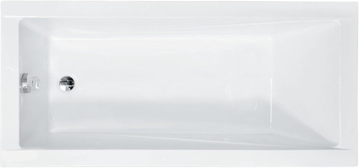 BADLAND Badewanne Original Weiss Acryl Wanne Rechteck MODERN 160x70 KOMPLETTSET SET + Füssen und Exk